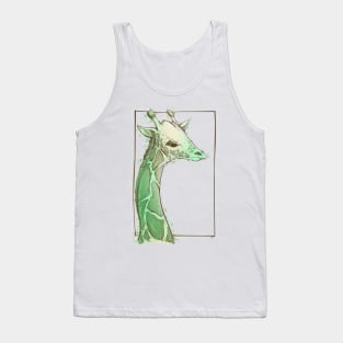 Teal Giraffe Tank Top